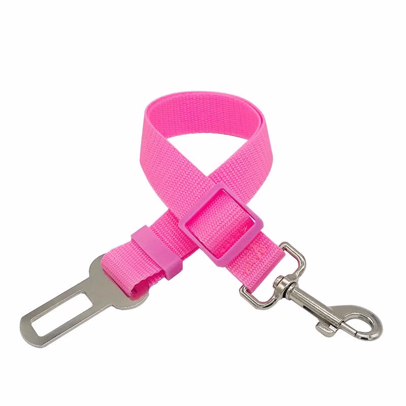 Bilbälte för hund och katt – rosa