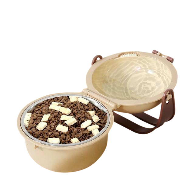 Pet Portable Folding Outdoor Dog Feeding Drinking Bowl