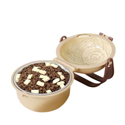 Pet Portable Folding Outdoor Dog Feeding Drinking Bowl