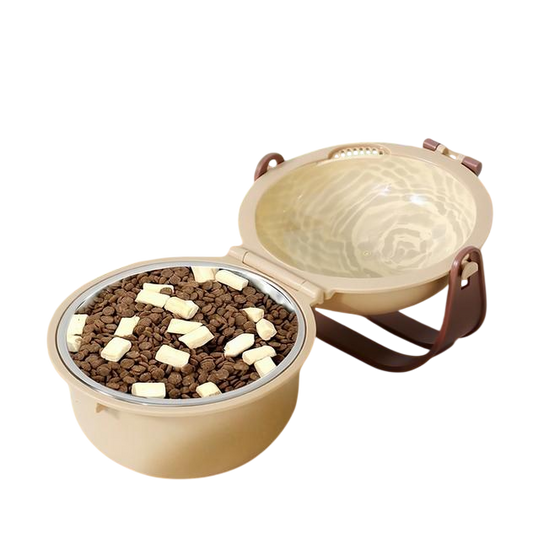Pet Portable Folding Outdoor Dog Feeding Drinking Bowl
